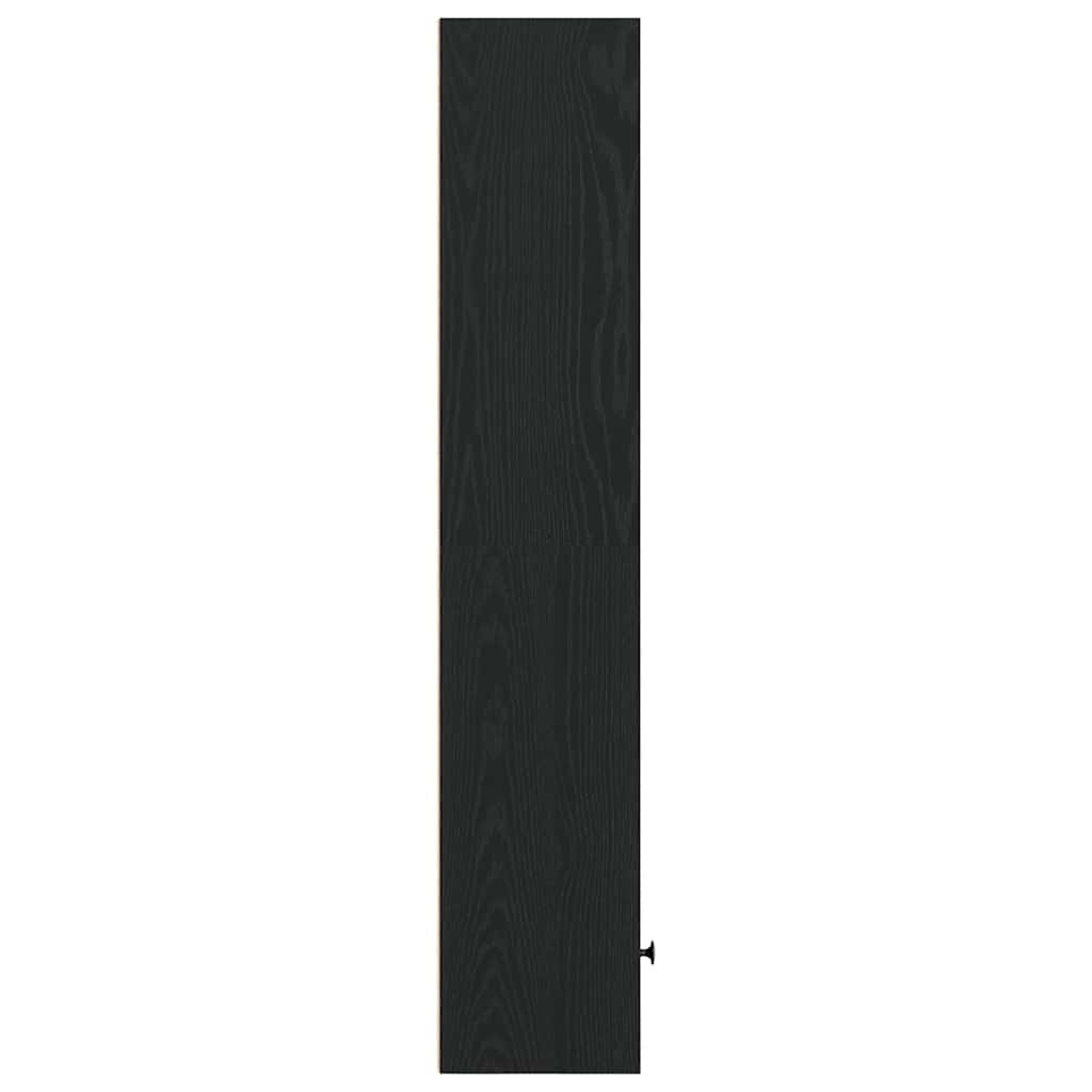 Bibliothèque chêne noir 31x24x127 cm bois d'ingénierie - XIOS