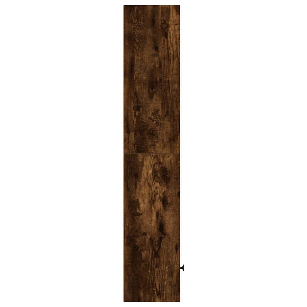 Bibliothèque chêne fumé 31x24x127 cm bois d'ingénierie - XIOS