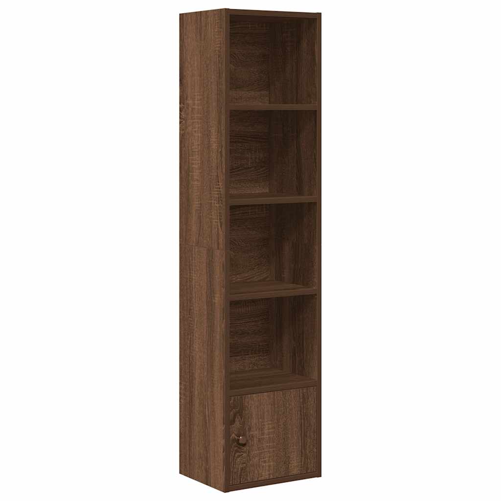 Bibliothèque chêne marron 31x24x127 cm bois d'ingénierie - XIOS