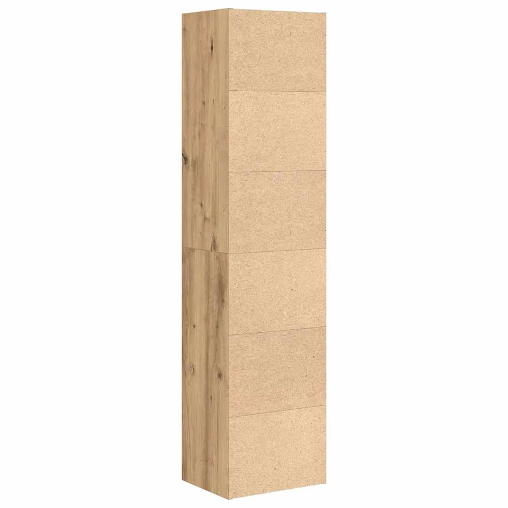 Bibliothèque chêne artisanal 31x24x127 cm bois d'ingénierie - XIOS