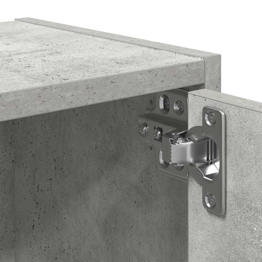 Bibliothèque gris béton 40x24x52 cm bois d'ingénierie - XIOS