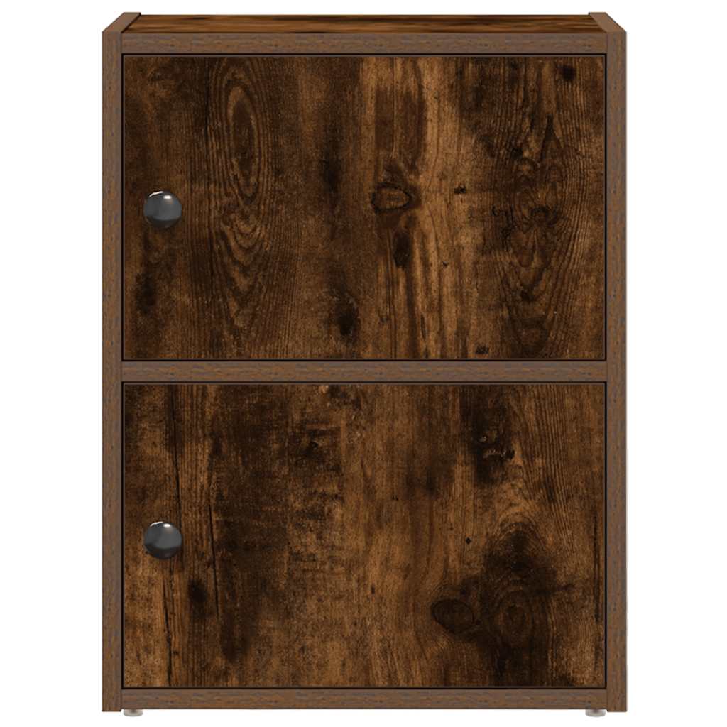 Bibliothèque chêne fumé 40x24x52 cm bois d'ingénierie - XIOS