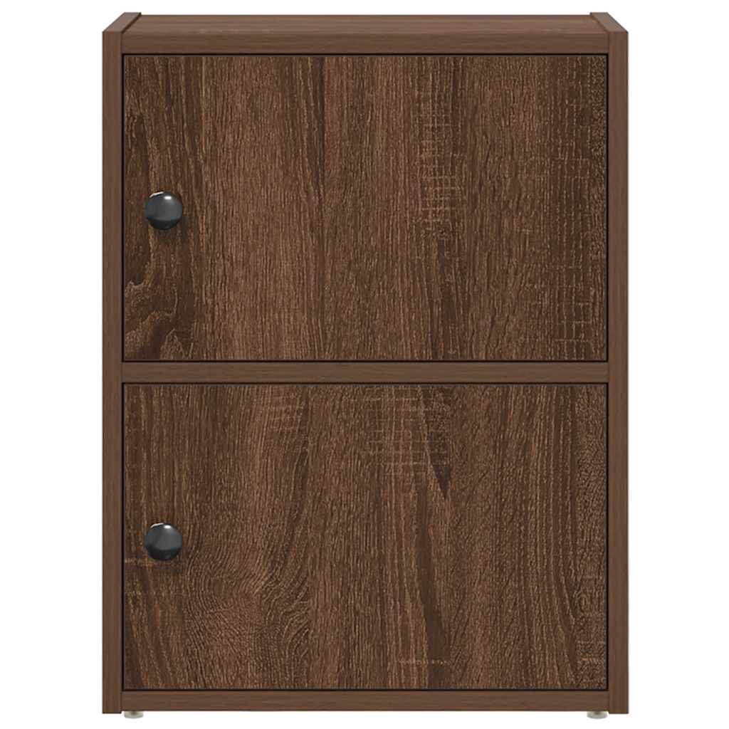 Bibliothèque chêne marron 40x24x52 cm bois d'ingénierie - XIOS