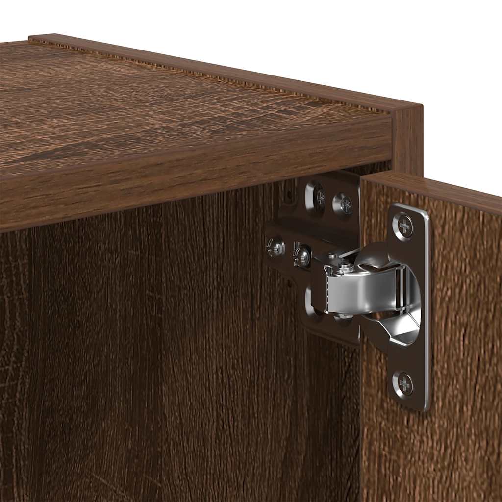 Bibliothèque chêne marron 40x24x52 cm bois d'ingénierie - XIOS