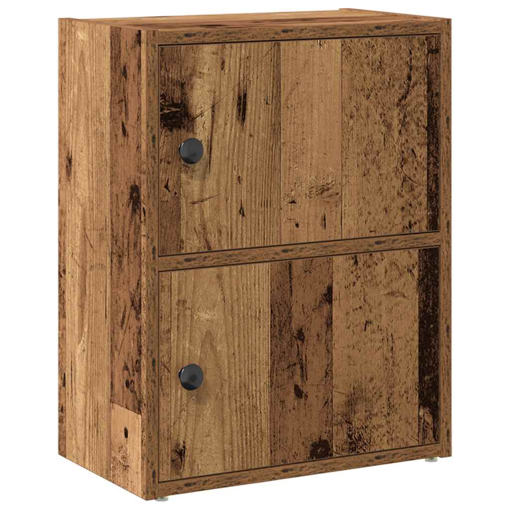 Bibliothèque vieux bois 40x24x52 cm bois d'ingénierie - XIOS