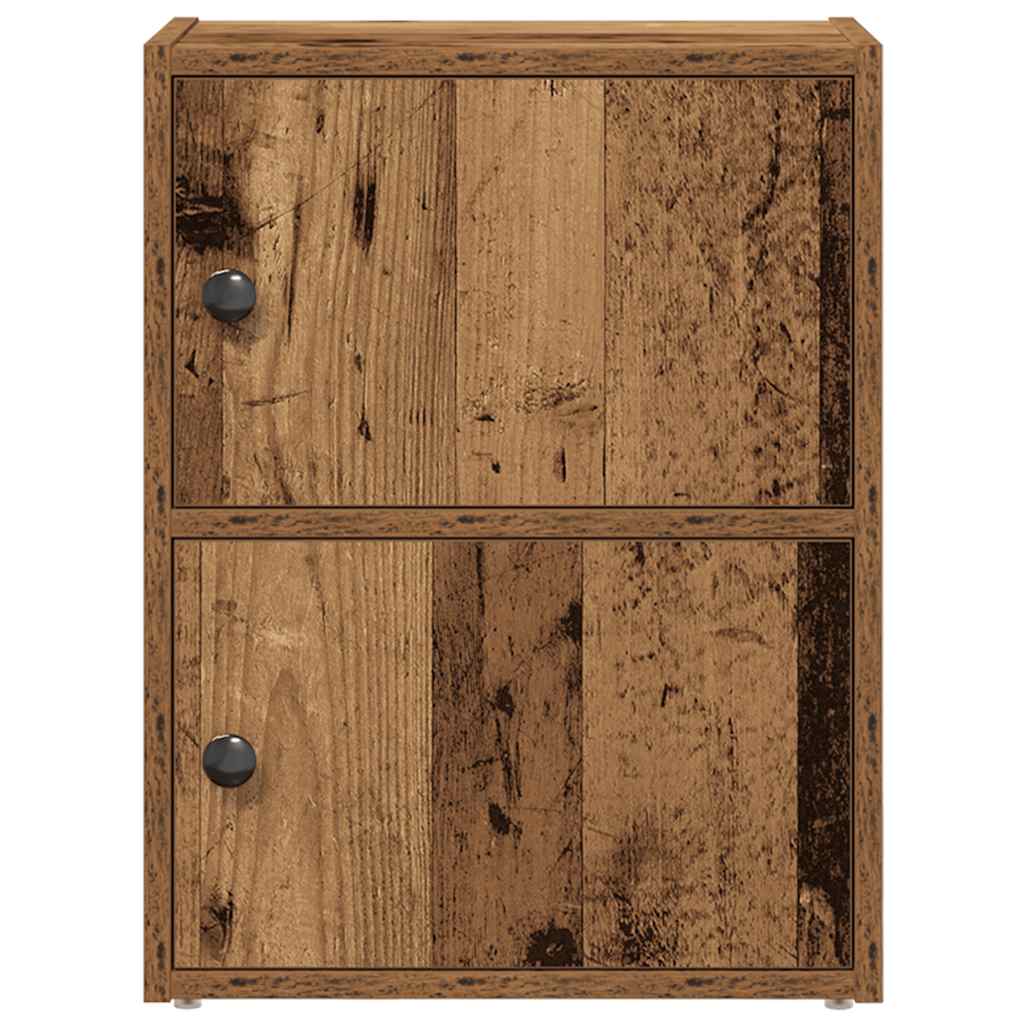 Bibliothèque vieux bois 40x24x52 cm bois d'ingénierie - XIOS