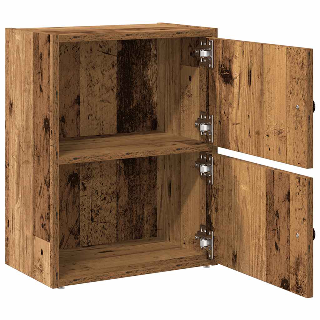 Bibliothèque vieux bois 40x24x52 cm bois d'ingénierie - XIOS