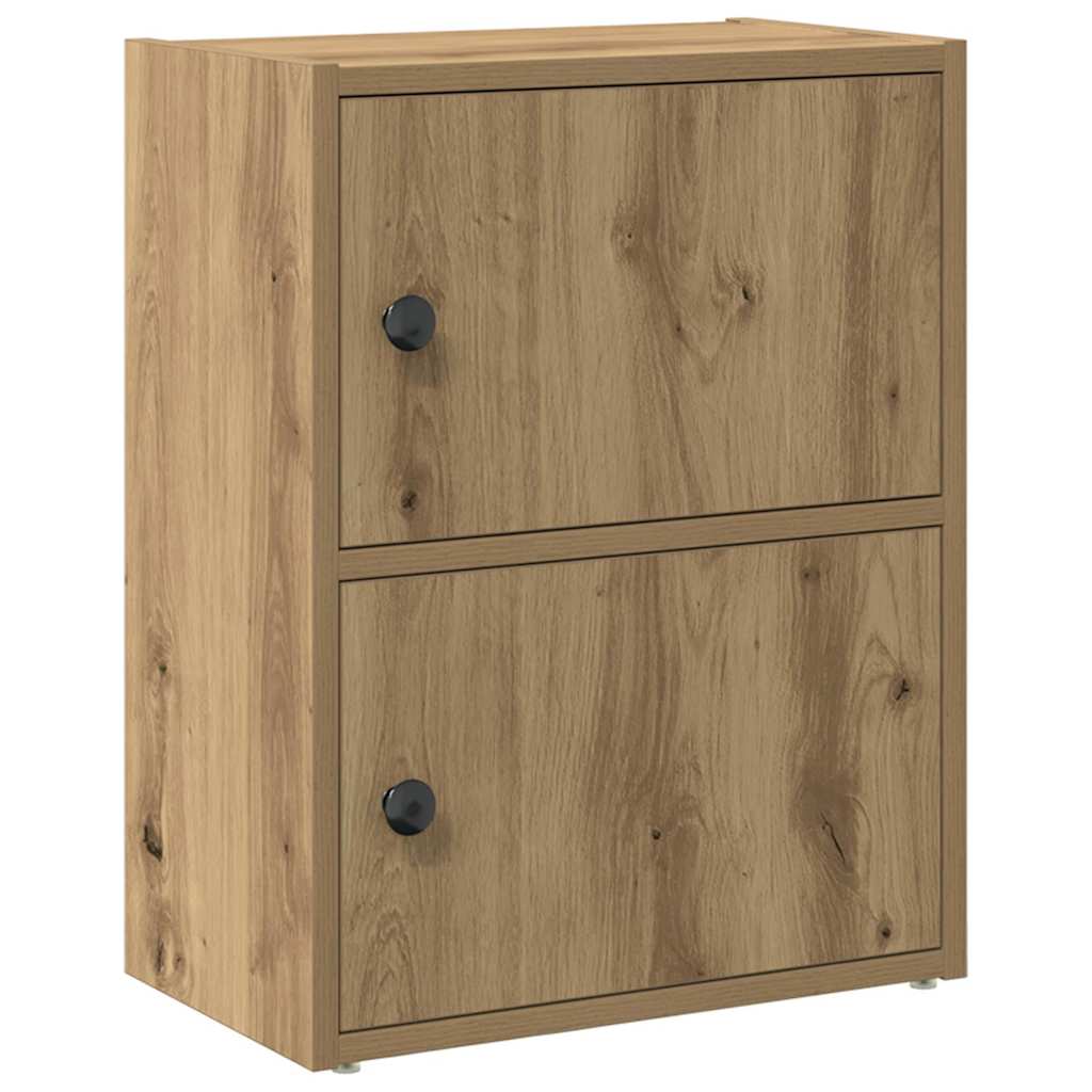 Bibliothèque chêne artisanal 40x24x52 cm bois d'ingénierie - XIOS