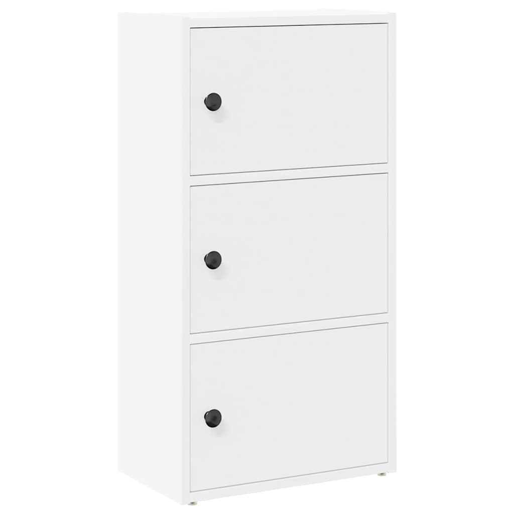 Bibliothèque blanc 40x24x77 cm bois d'ingénierie - XIOS