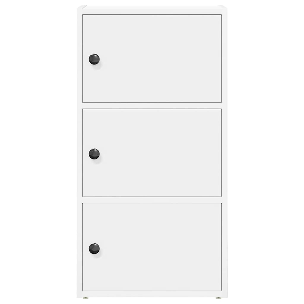 Bibliothèque blanc 40x24x77 cm bois d'ingénierie - XIOS