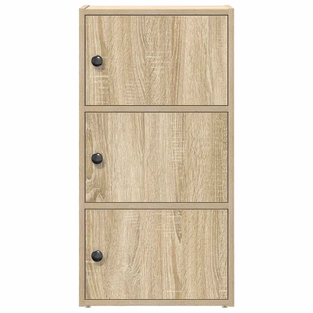 Bibliothèque chêne sonoma 40x24x77 cm bois d'ingénierie