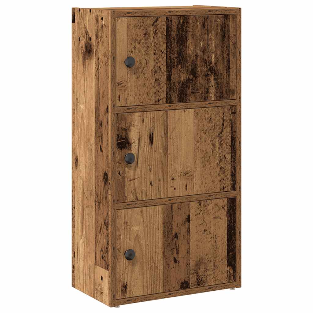 Bibliothèque vieux bois 40x24x77 cm bois d'ingénierie - XIOS