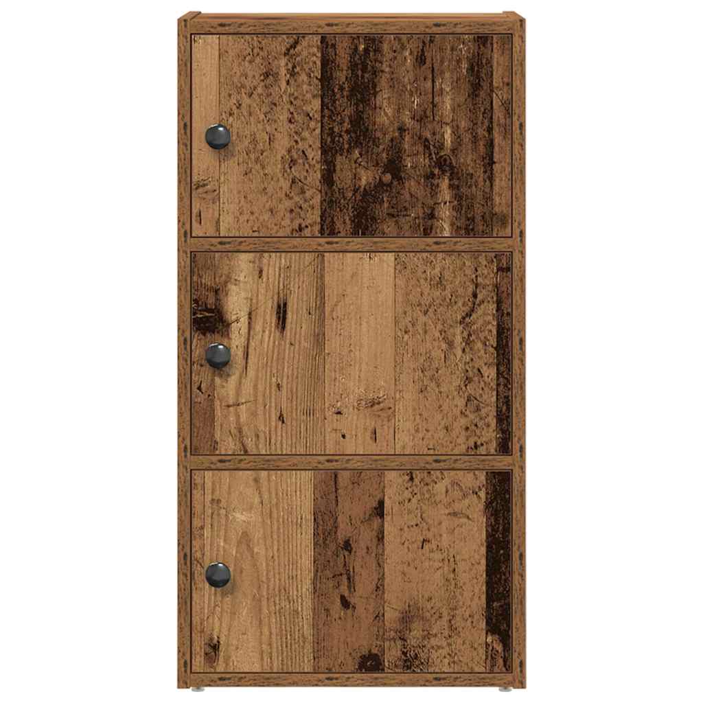 Bibliothèque vieux bois 40x24x77 cm bois d'ingénierie - XIOS