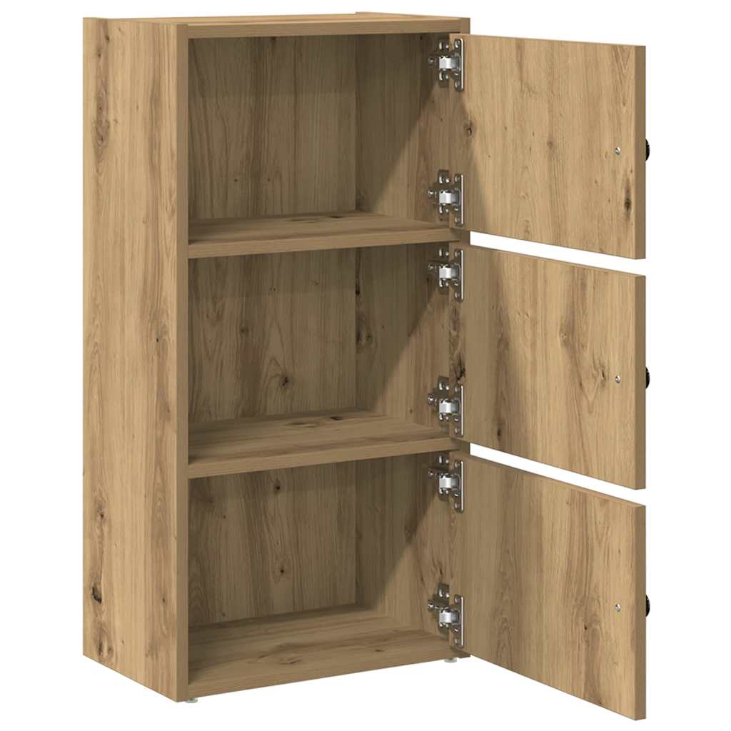 Bibliothèque chêne artisanal 40x24x77 cm bois d'ingénierie
