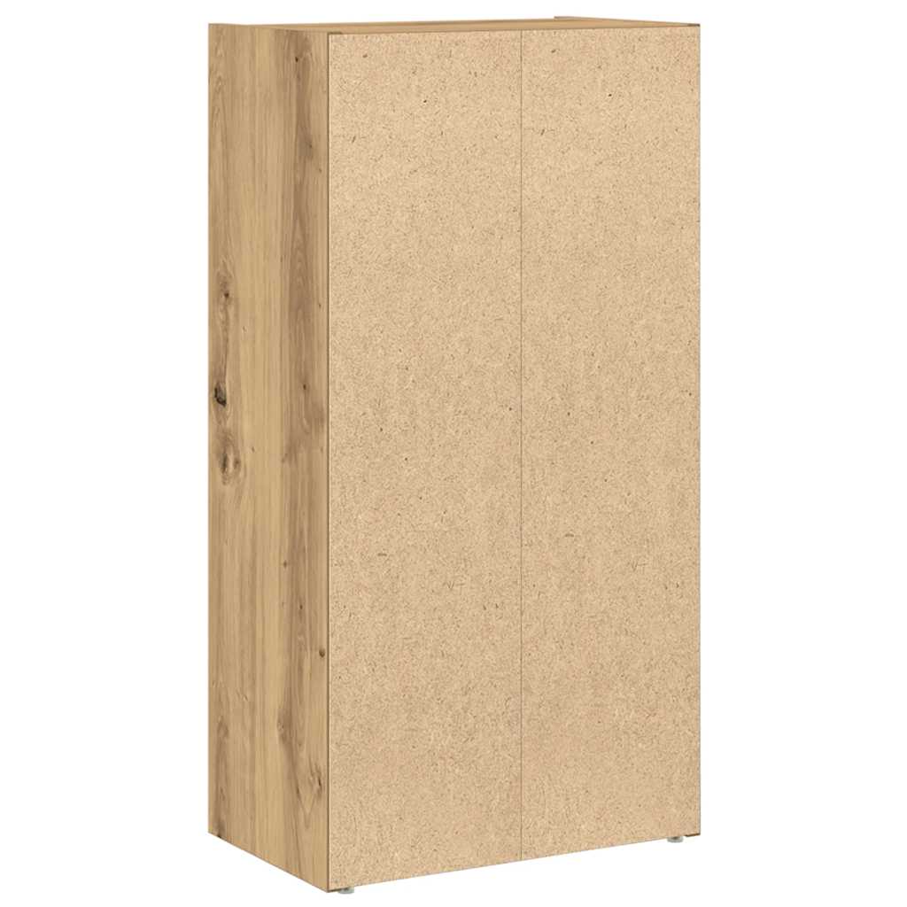 Bibliothèque chêne artisanal 40x24x77 cm bois d'ingénierie