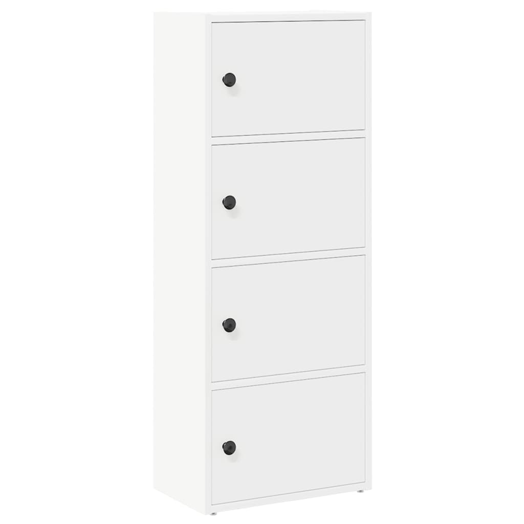 Bibliothèque blanc 40x24x102 cm bois d'ingénierie - XIOS