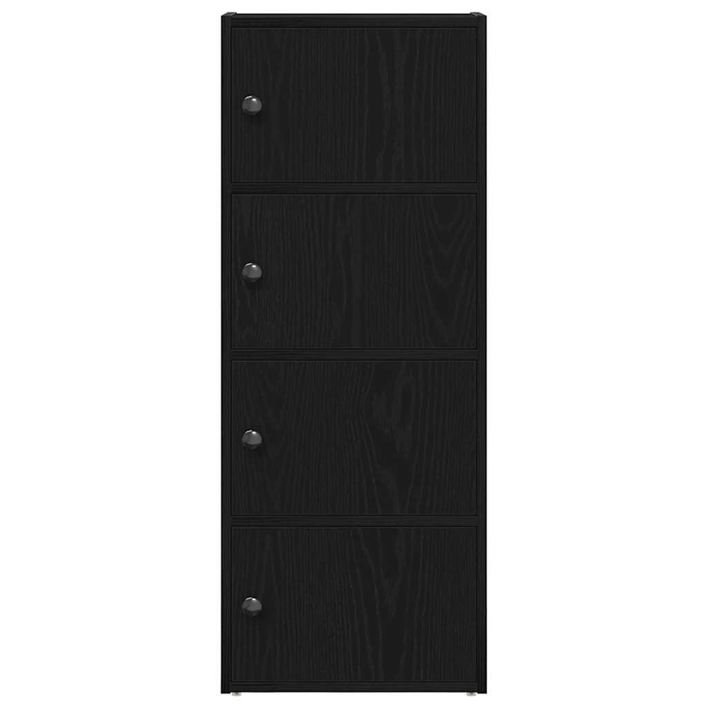 Bibliothèque chêne noir 40x24x102 cm bois d'ingénierie - XIOS