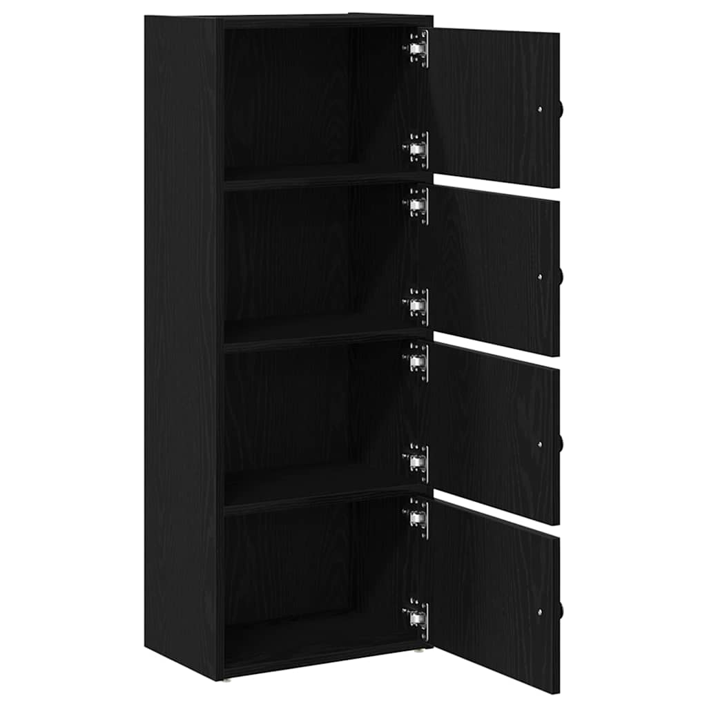 Bibliothèque chêne noir 40x24x102 cm bois d'ingénierie - XIOS