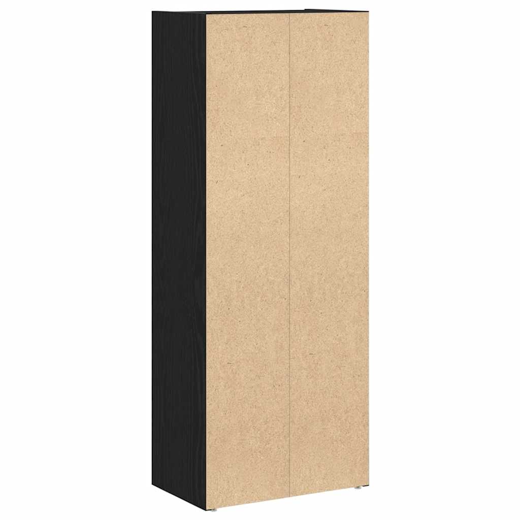 Bibliothèque chêne noir 40x24x102 cm bois d'ingénierie - XIOS