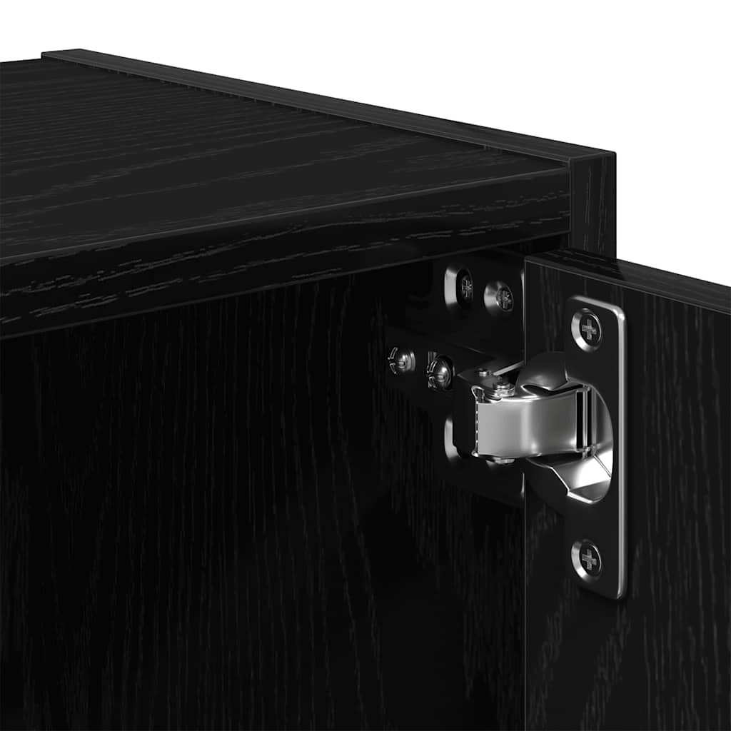 Bibliothèque chêne noir 40x24x102 cm bois d'ingénierie - XIOS