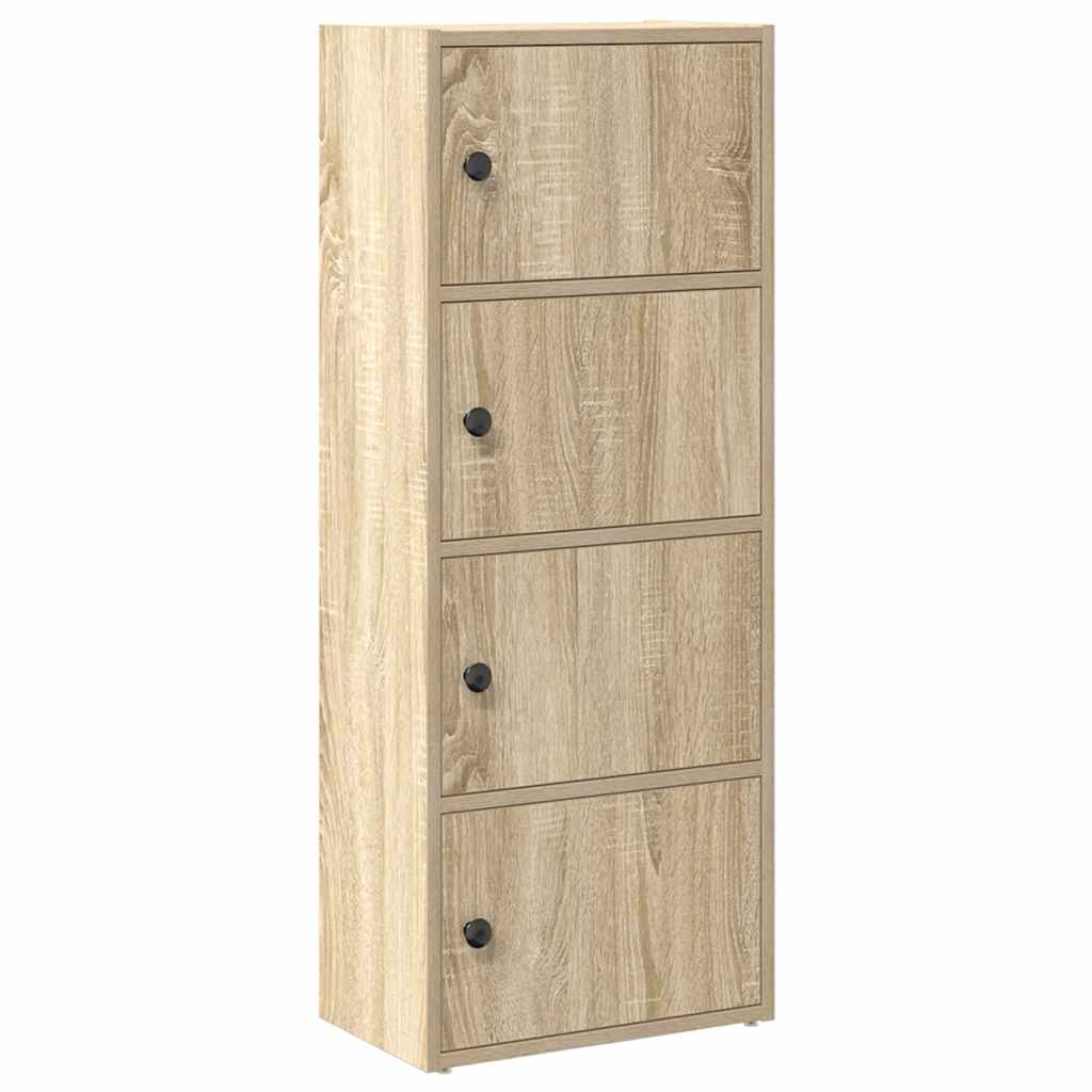 Bibliothèque chêne sonoma 40x24x102 cm bois d'ingénierie - XIOS