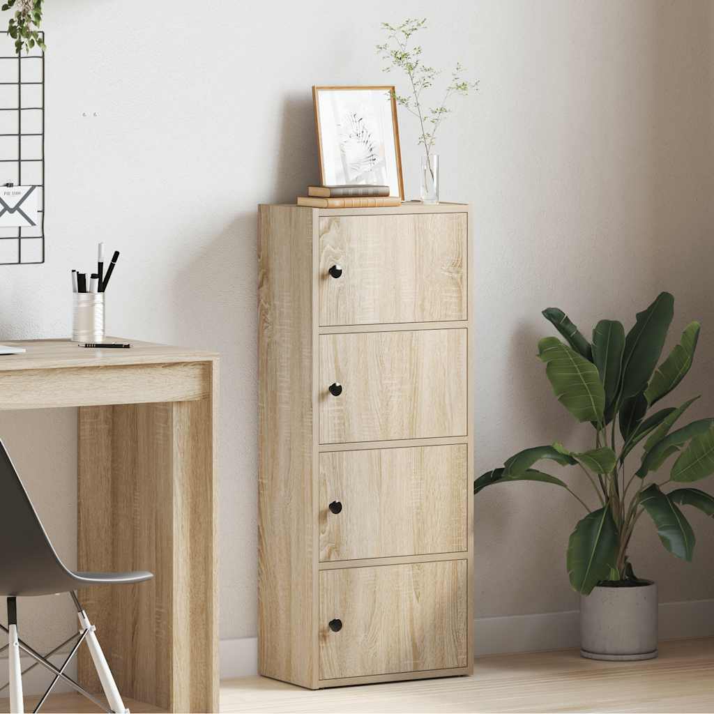 Bibliothèque chêne sonoma 40x24x102 cm bois d'ingénierie - XIOS