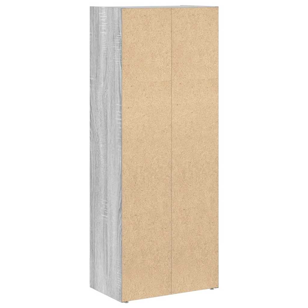 Bibliothèque sonoma gris 40x24x102 cm bois d'ingénierie - XIOS