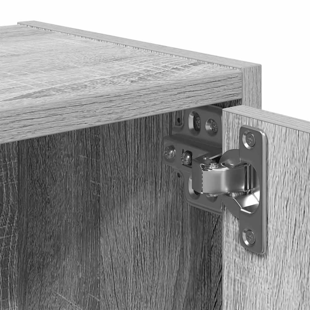 Bibliothèque sonoma gris 40x24x102 cm bois d'ingénierie - XIOS