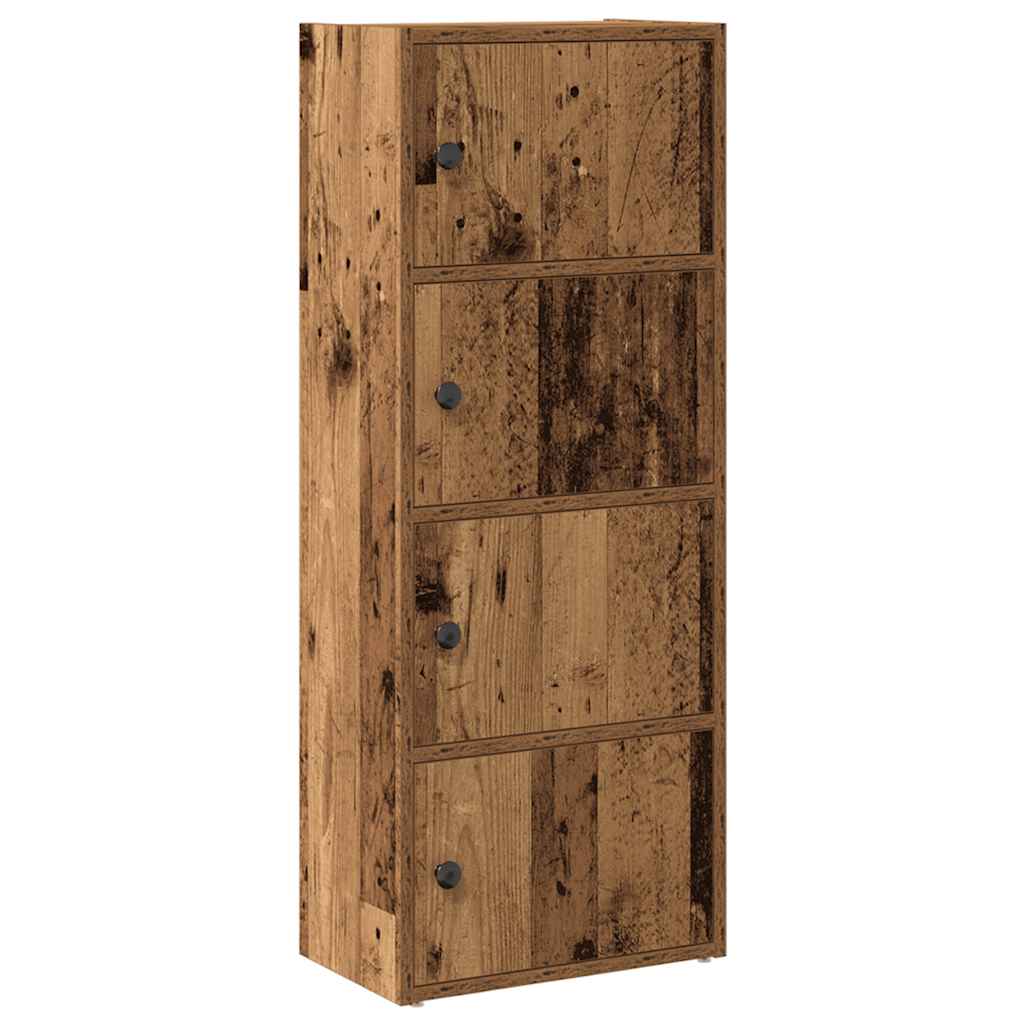 Bibliothèque vieux bois 40x24x102 cm bois d'ingénierie - XIOS