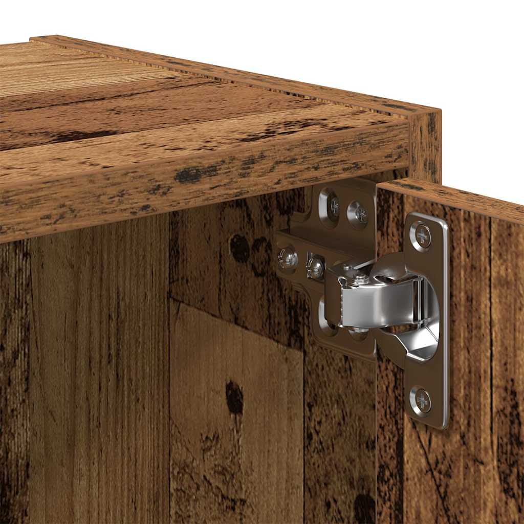 Bibliothèque vieux bois 40x24x102 cm bois d'ingénierie - XIOS