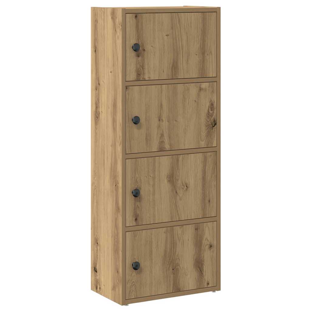 Bibliothèque chêne artisanal 40x24x102 cm bois d'ingénierie - XIOS