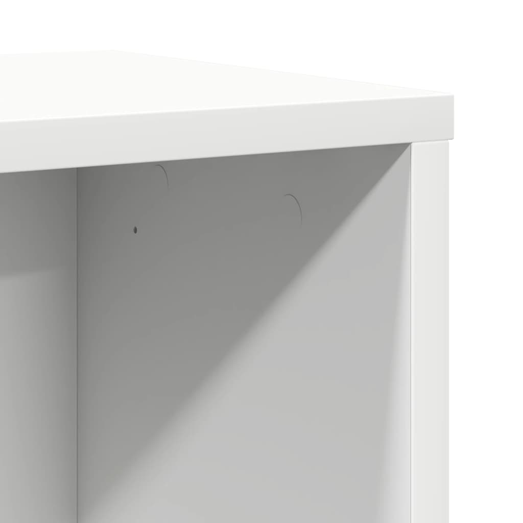 Bibliothèque blanc 60x24x76,5 cm bois d'ingénierie - XIOS