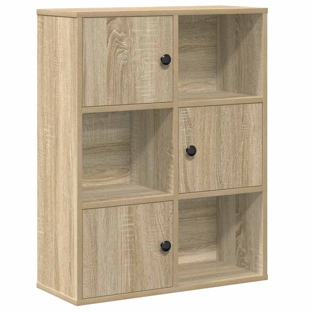 Bibliothèque chêne sonoma 60x24x76,5 cm bois d'ingénierie - XIOS