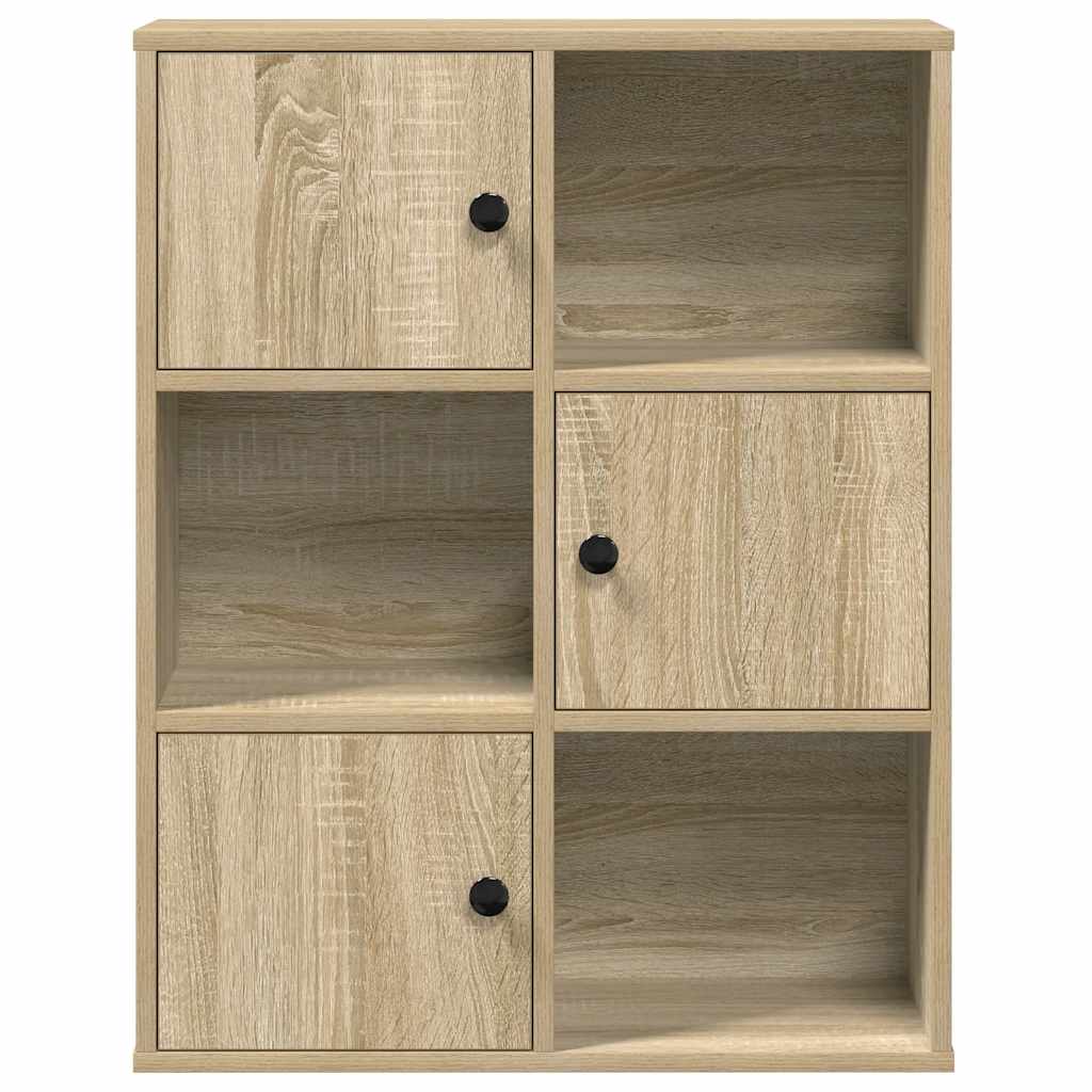 Bibliothèque chêne sonoma 60x24x76,5 cm bois d'ingénierie - XIOS