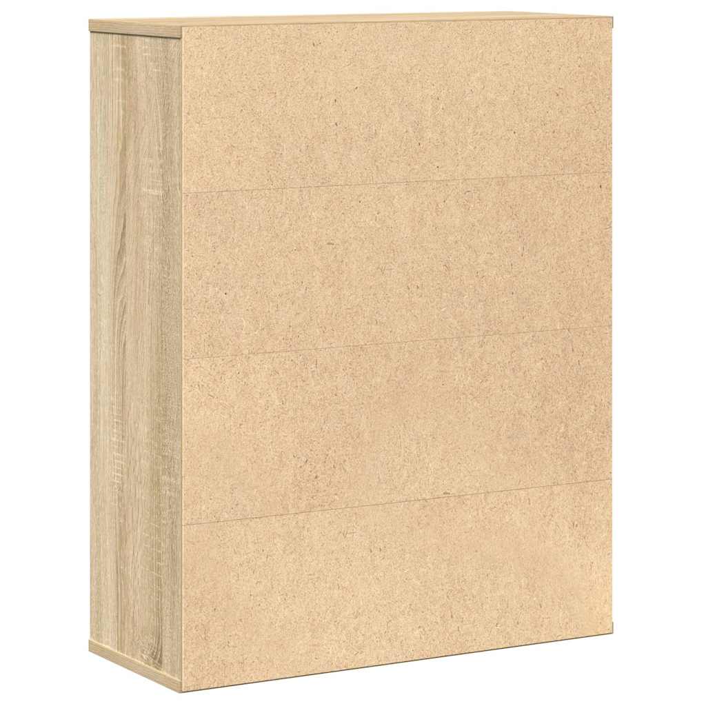 Bibliothèque chêne sonoma 60x24x76,5 cm bois d'ingénierie - XIOS
