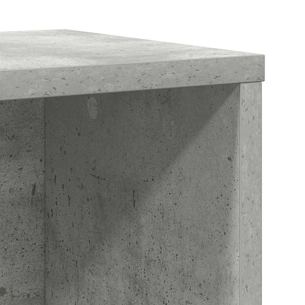 Bibliothèque gris béton 60x24x76,5 cm bois d'ingénierie - XIOS