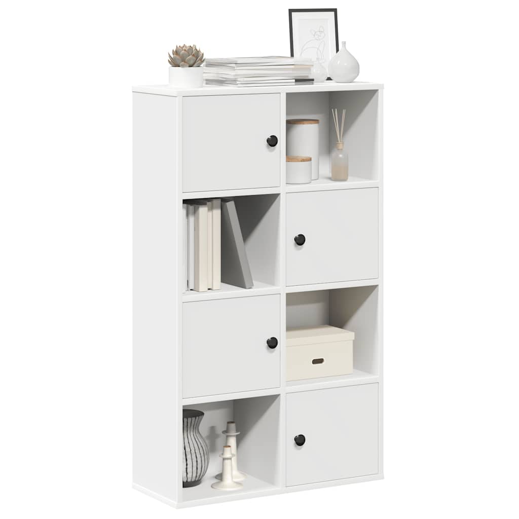 Bibliothèque blanc 60x24x101,5 cm bois d'ingénierie - XIOS