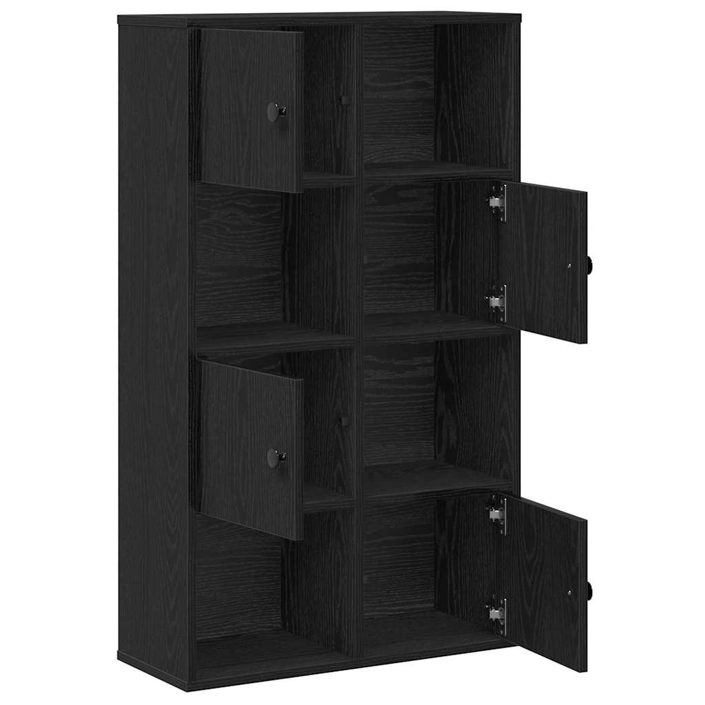 Bibliothèque chêne noir 60x24x101,5 cm bois d'ingénierie - XIOS
