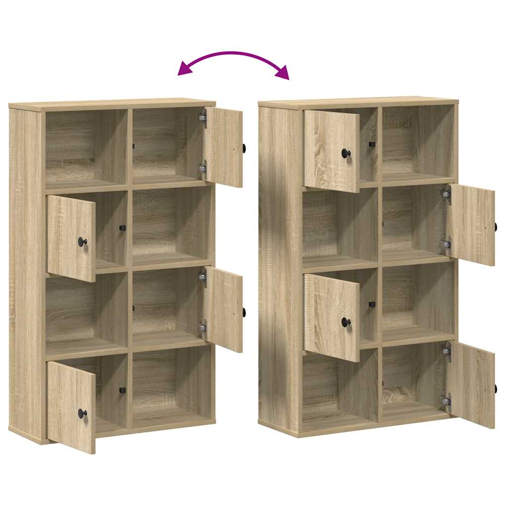 Bibliothèque chêne sonoma 60x24x101,5 cm bois d'ingénierie - XIOS