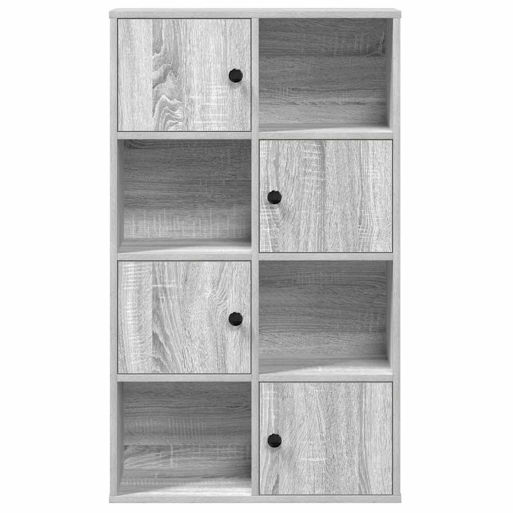 Bibliothèque sonoma gris 60x24x101,5 cm bois d'ingénierie - XIOS