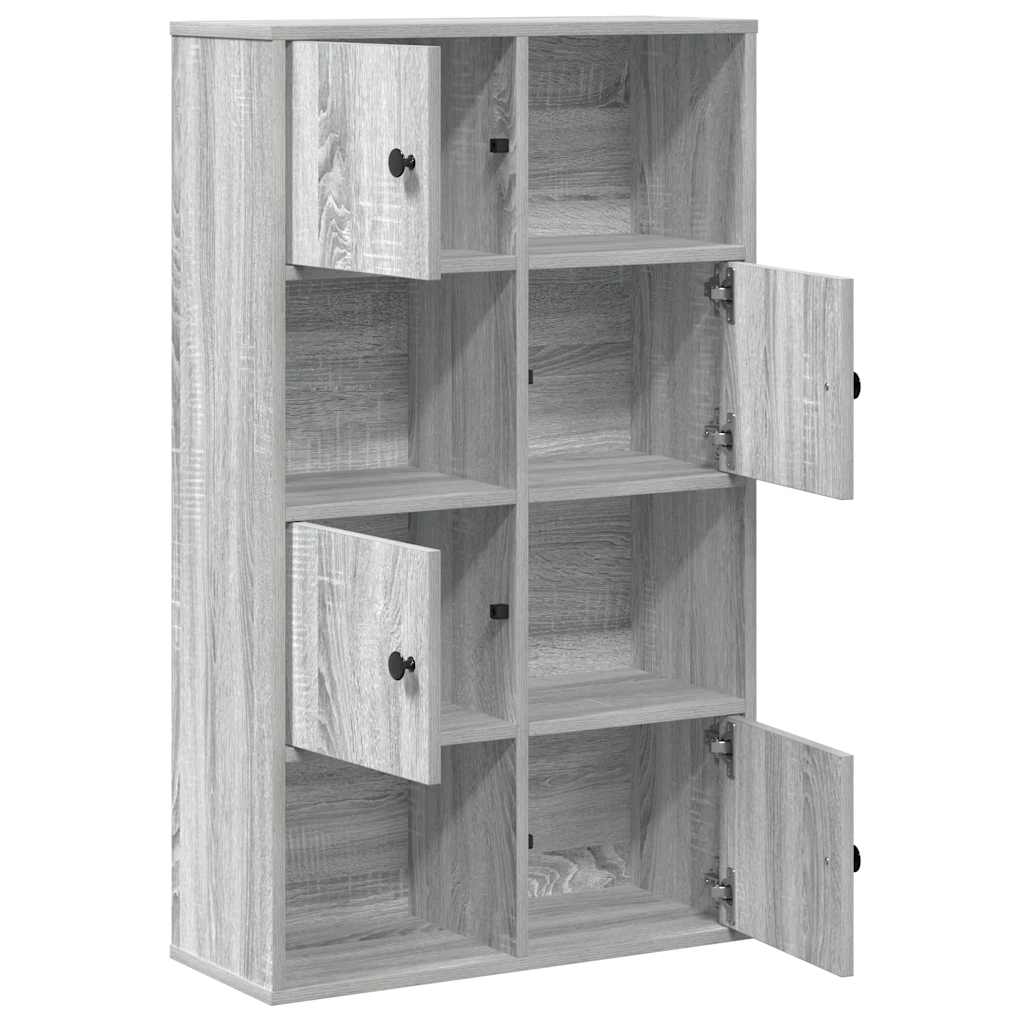 Bibliothèque sonoma gris 60x24x101,5 cm bois d'ingénierie - XIOS
