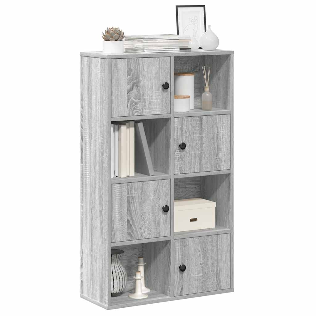 Bibliothèque sonoma gris 60x24x101,5 cm bois d'ingénierie - XIOS