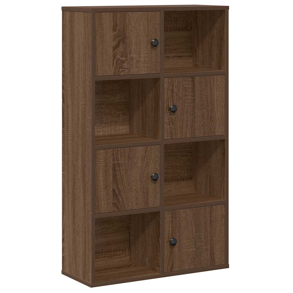 Bibliothèque chêne marron 60x24x101,5 cm bois d'ingénierie - XIOS