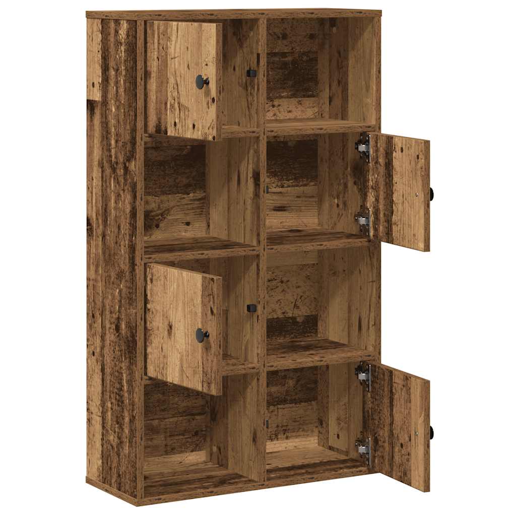 Bibliothèque vieux bois 60x24x101,5 cm bois d'ingénierie - XIOS