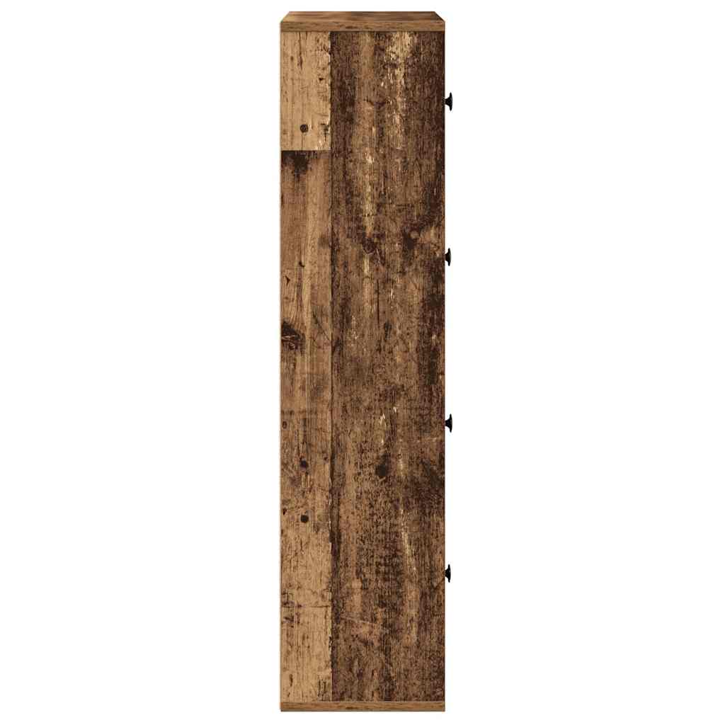 Bibliothèque vieux bois 60x24x101,5 cm bois d'ingénierie - XIOS