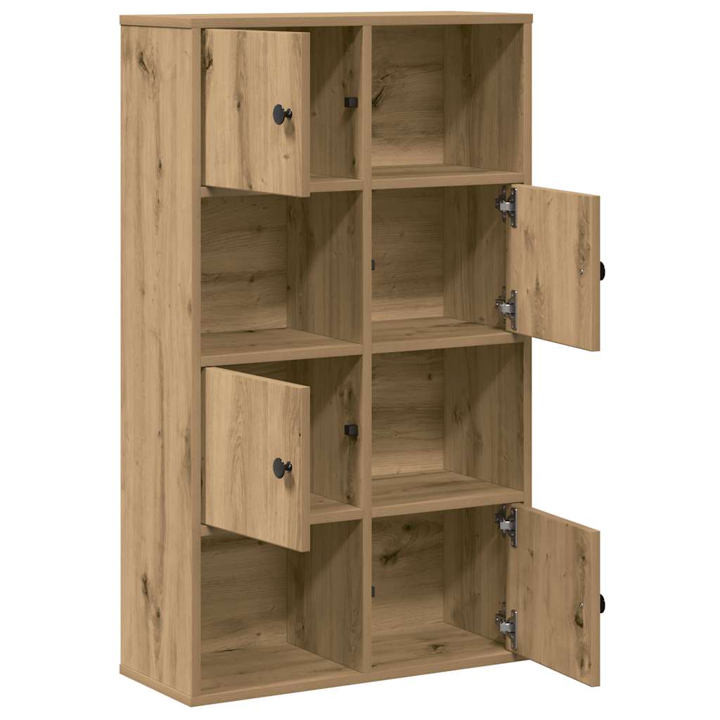 Bibliothèque chêne artisanal 60x24x101,5 cm bois d'ingénierie - XIOS