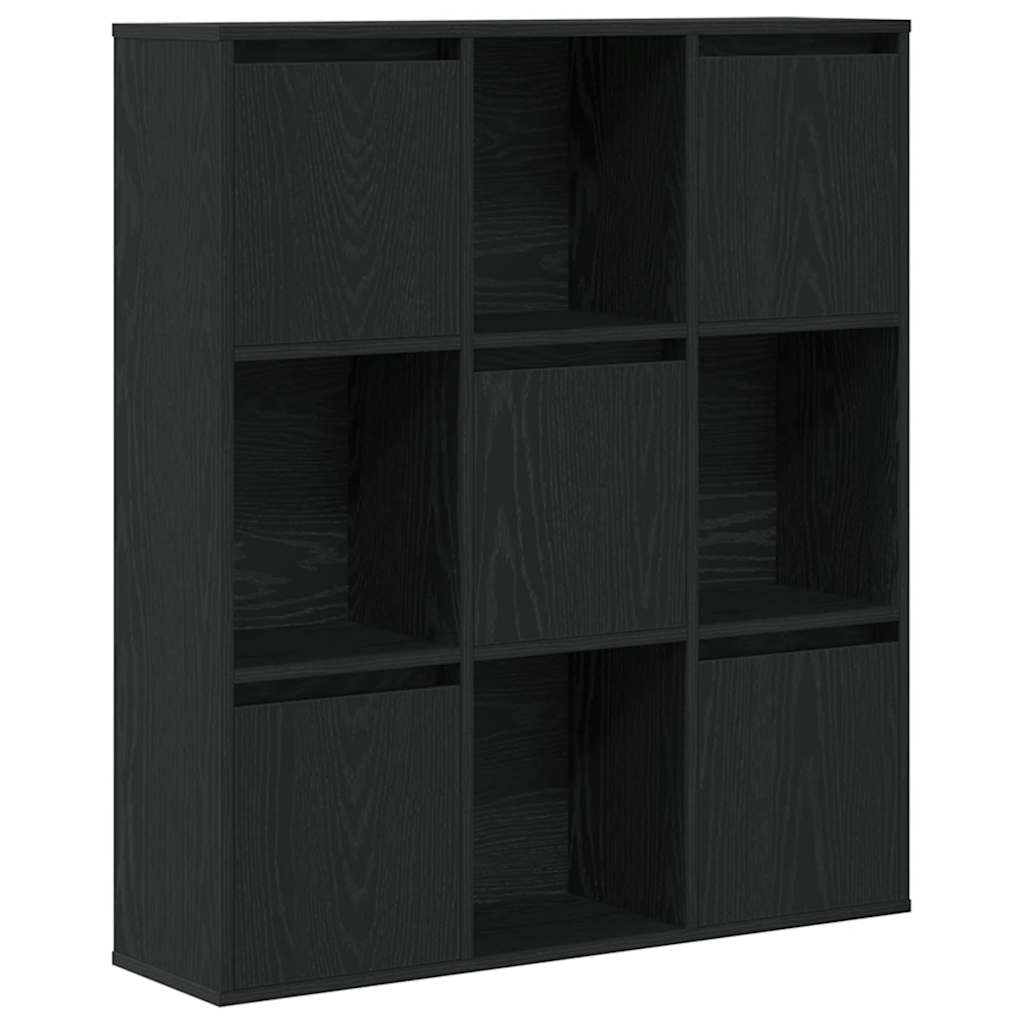 Bibliothèque chêne noir 89x24x101,5 cm bois d'ingénierie - XIOS