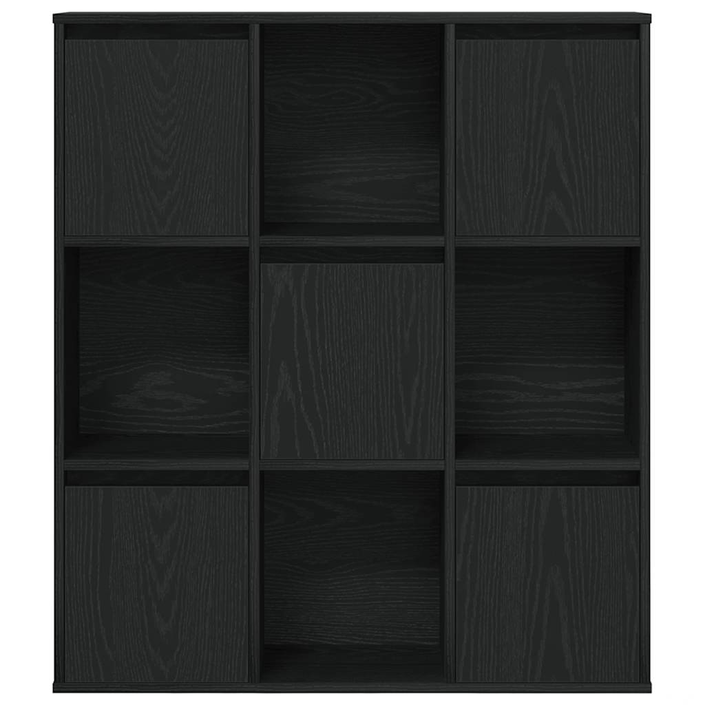 Bibliothèque chêne noir 89x24x101,5 cm bois d'ingénierie - XIOS