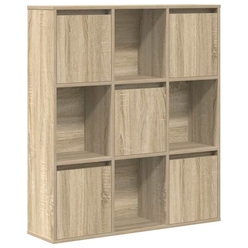 Bibliothèque chêne sonoma 89x24x101,5 cm bois d'ingénierie - XIOS