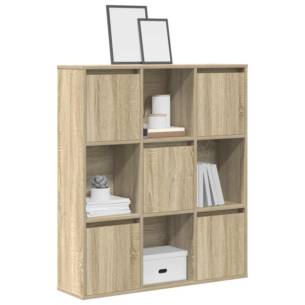 Bibliothèque chêne sonoma 89x24x101,5 cm bois d'ingénierie - XIOS